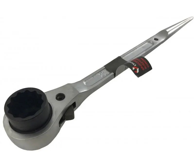 KLUCZ MONTERSKI GRZECHOTKA DO RUSZTOWAŃ RUSZTOWANIA 19 / 22 MM Z GRZECHOTKĄ