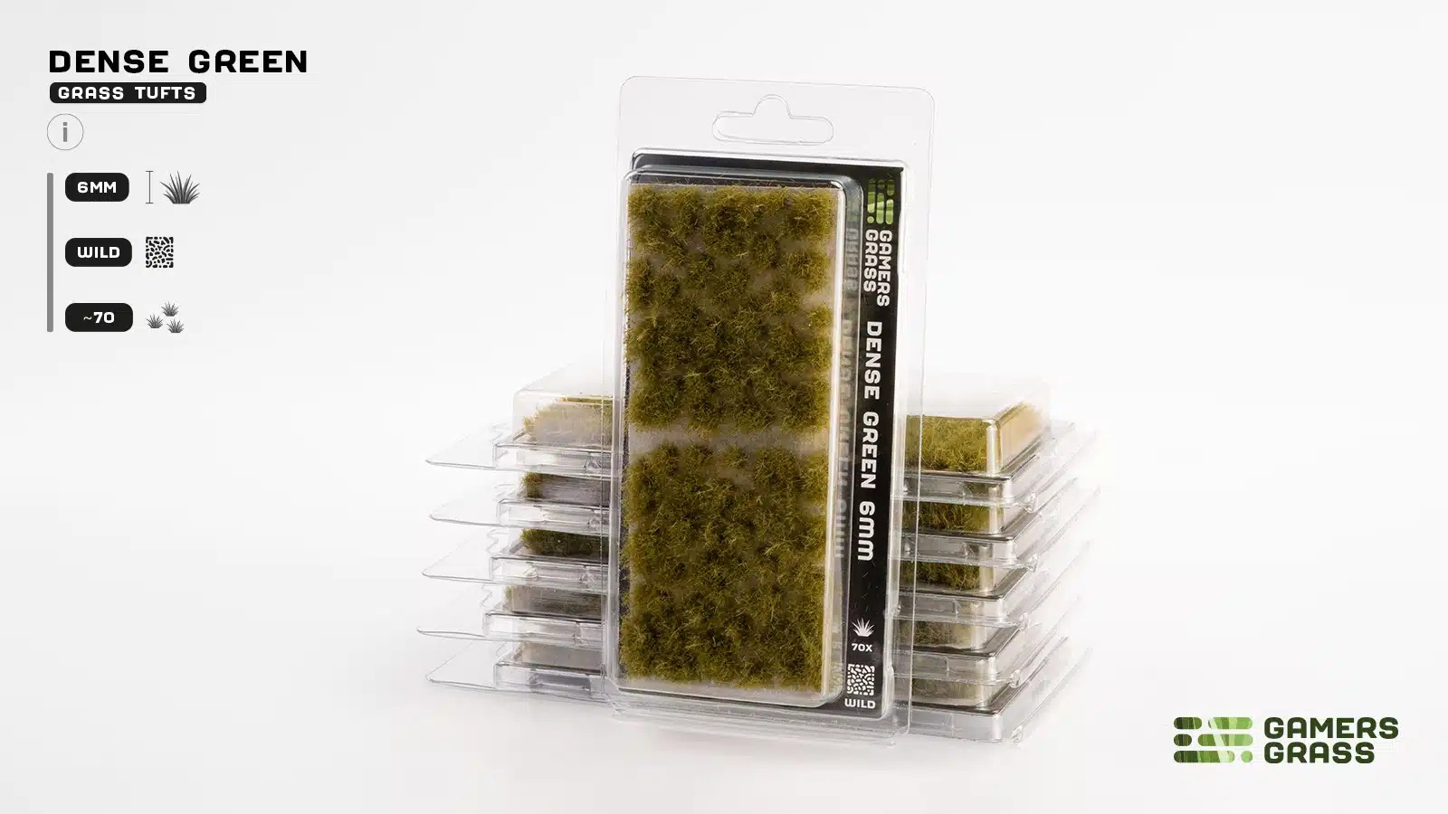 Gamer's Grass Tufts: Dense Green (6mm)