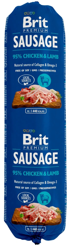 Levně Brit Sausage Chicken &amp; Lamb 12 x 800 g