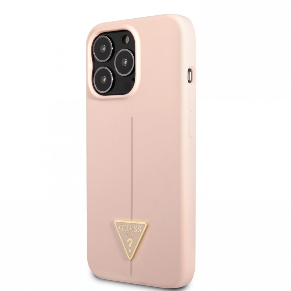 Etui Guess Silicone Triangle na iPhone 13 Pro iPhone 13 różowe Guess