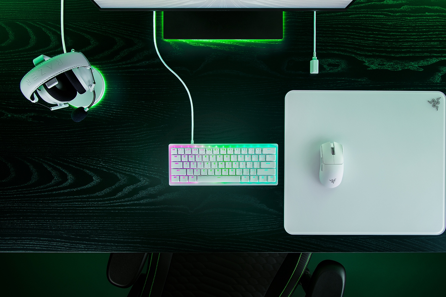 RAZER Klawiatura Gamingowa Przewodowa Huntsman V3 Pro Mini, układ US — 18
