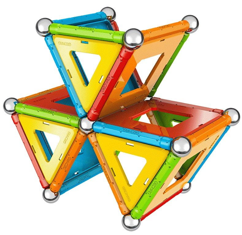 Geomag CONFETTI GEO-355 klocki magnetyczne 68 elementów 3+ Wiek dziecka 3 lata +