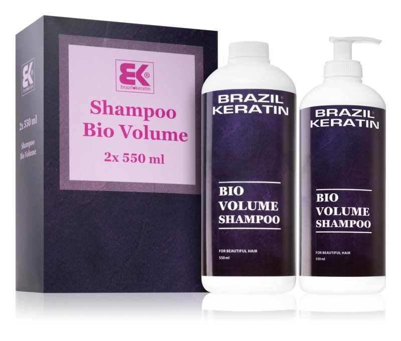 Brazil Keratin Šampon pro jemné vlasy s keratinem Bio Volume 2X550ML