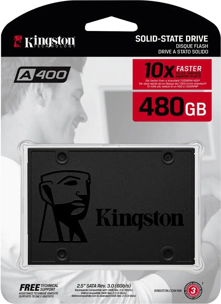 KINGSTON A400, 480GB, 2.5” 7mm, SATA SSD — 5