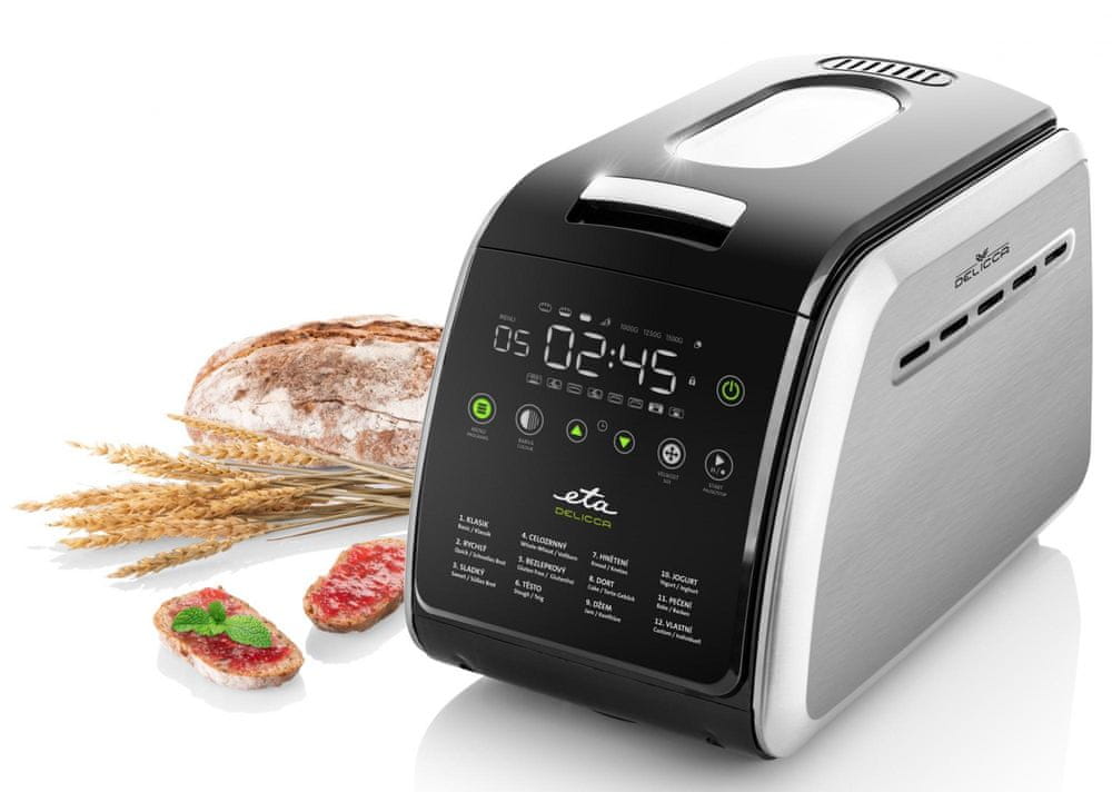 Automat na chlieb Pecovač 16 programov 2 miešadlá LCD 3 veľkosti chleba