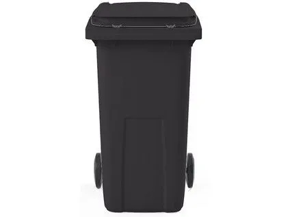 Levně Nádoba na odpad 240 l plast, Čer