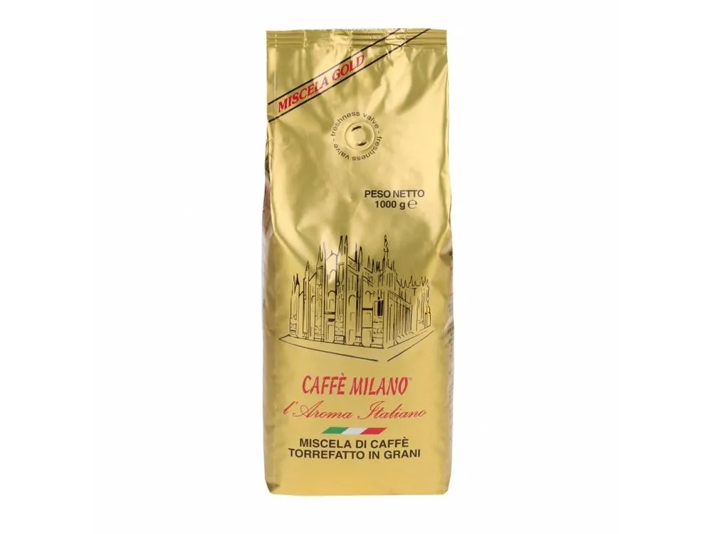 Levně Caffé Milano Gold 1 kg Zrnková káva