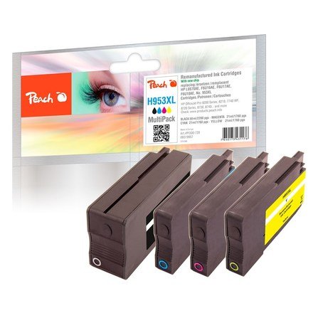 Inkoustová náplň Peach Hp 953XL, MultiPack, 1x59, 3x27 ml Cmyk