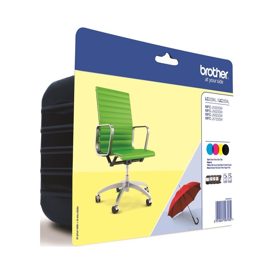 Sada atramentov Brother LC229XLVALBP pre tlačiarne MFC-J5320DW J5620DW J5625DW
