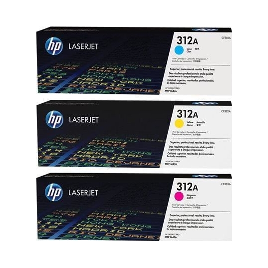 Toner Hp CF440AM – červený (magenta), modrý (cyan), žltý (yellow) – sada