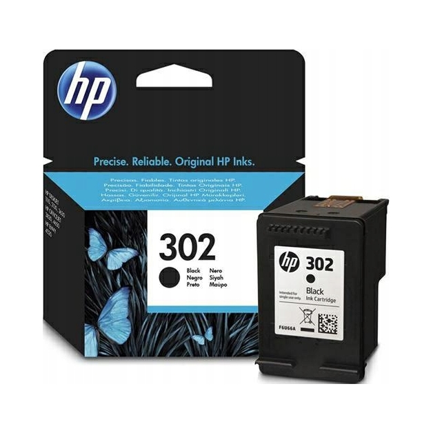 Tusz HP 302 czarny 3.5 ml F6U66AE
