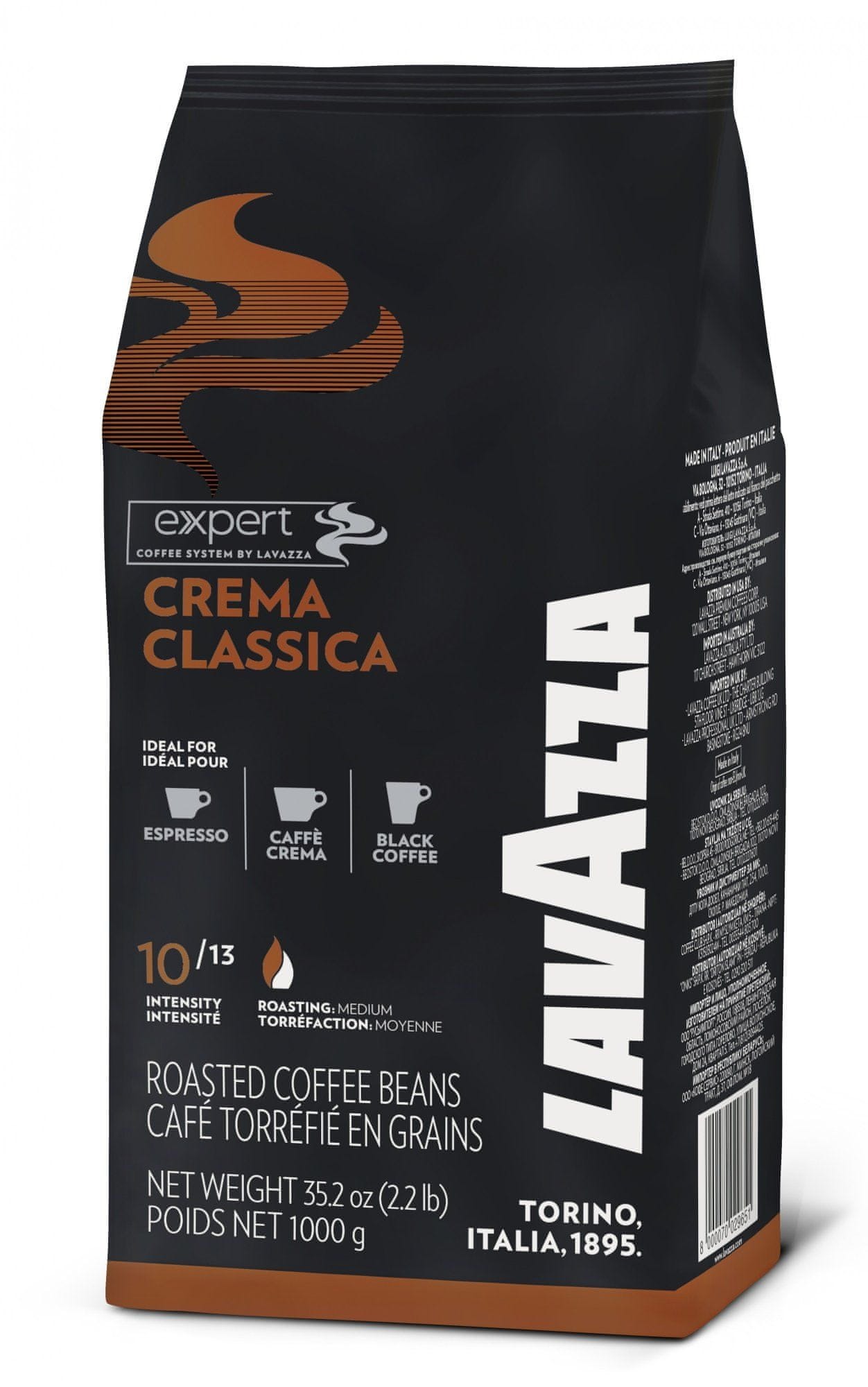 Levně Káva zrnková míchaná Lavazza Crema Classica 1000 g