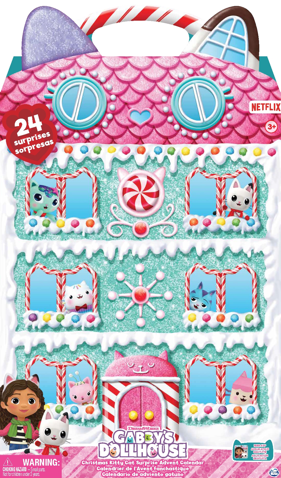 Адвент-календарь Gabby's Dollhouse 6067835, фигурки и аксессуары, от 3 лет