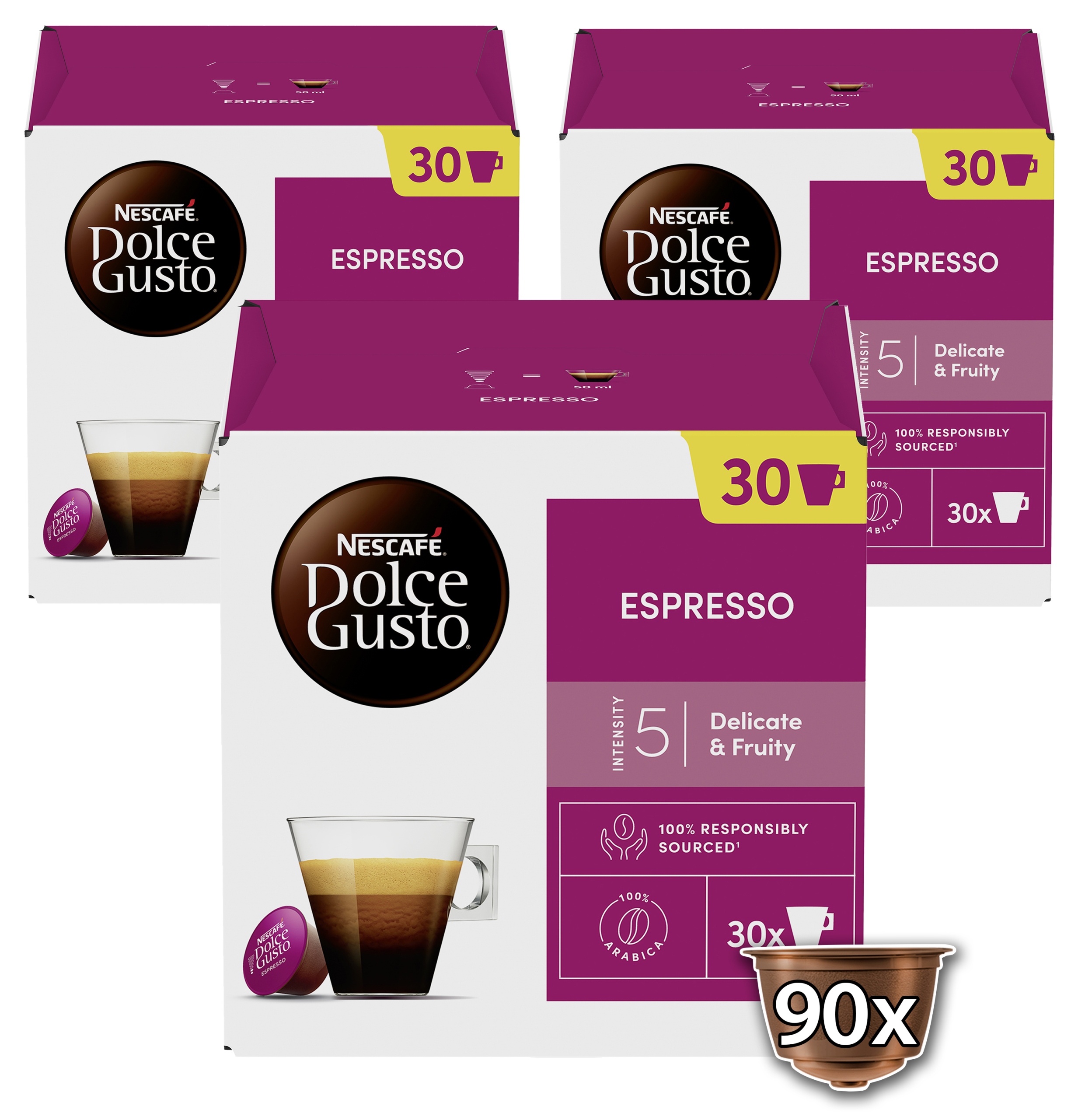 Levně Kapsle pro Dolce Gusto Nescafe espresso XXL 90 ks