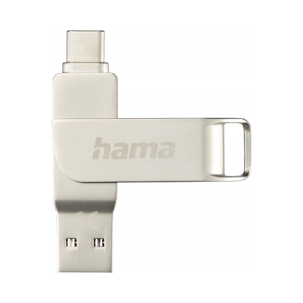 Usb flash meghajtó Hama C-Rotate Pro 128GB Usb Type-C Usb 3.0 ezüst