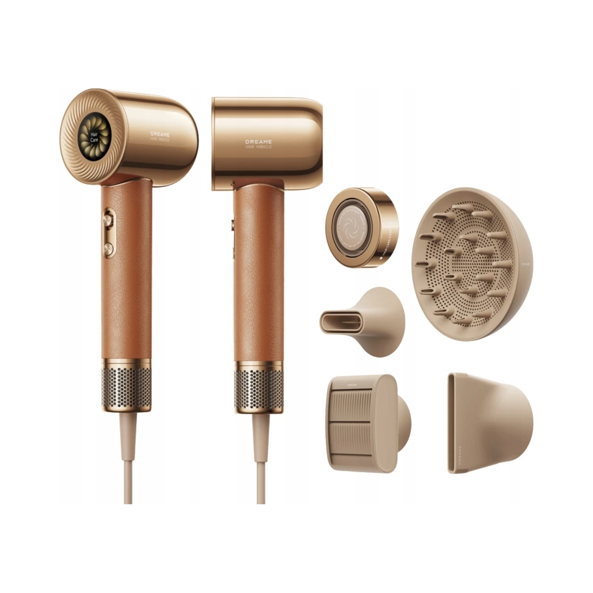 Suszarka do włosów Dreame Miracle AHD9 1600W jonizacja lekka 5 dysz LCD