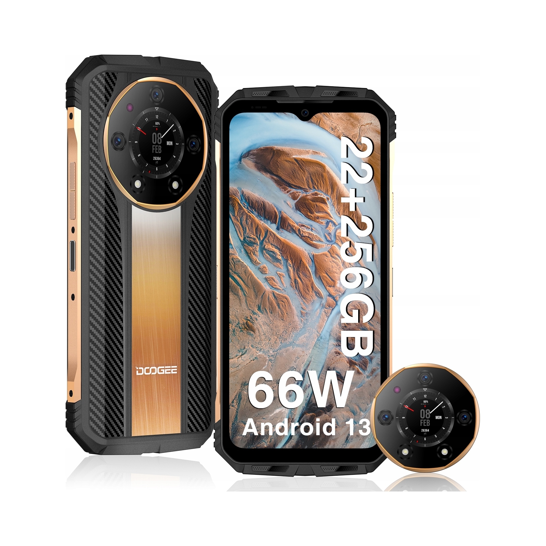 DooGee S110 smartfon 12 Gb 256 Gb 4G (lte) złoty
