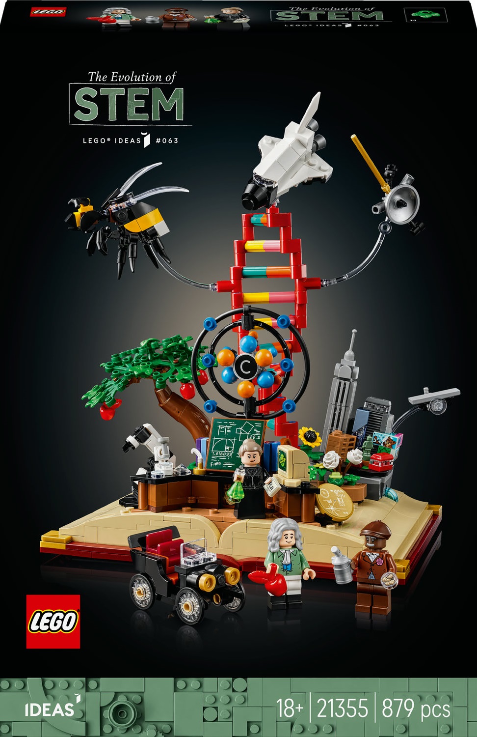 LEGO Ideas Ewolucja przedmiotów ścisłych Rozwój STEM 21355