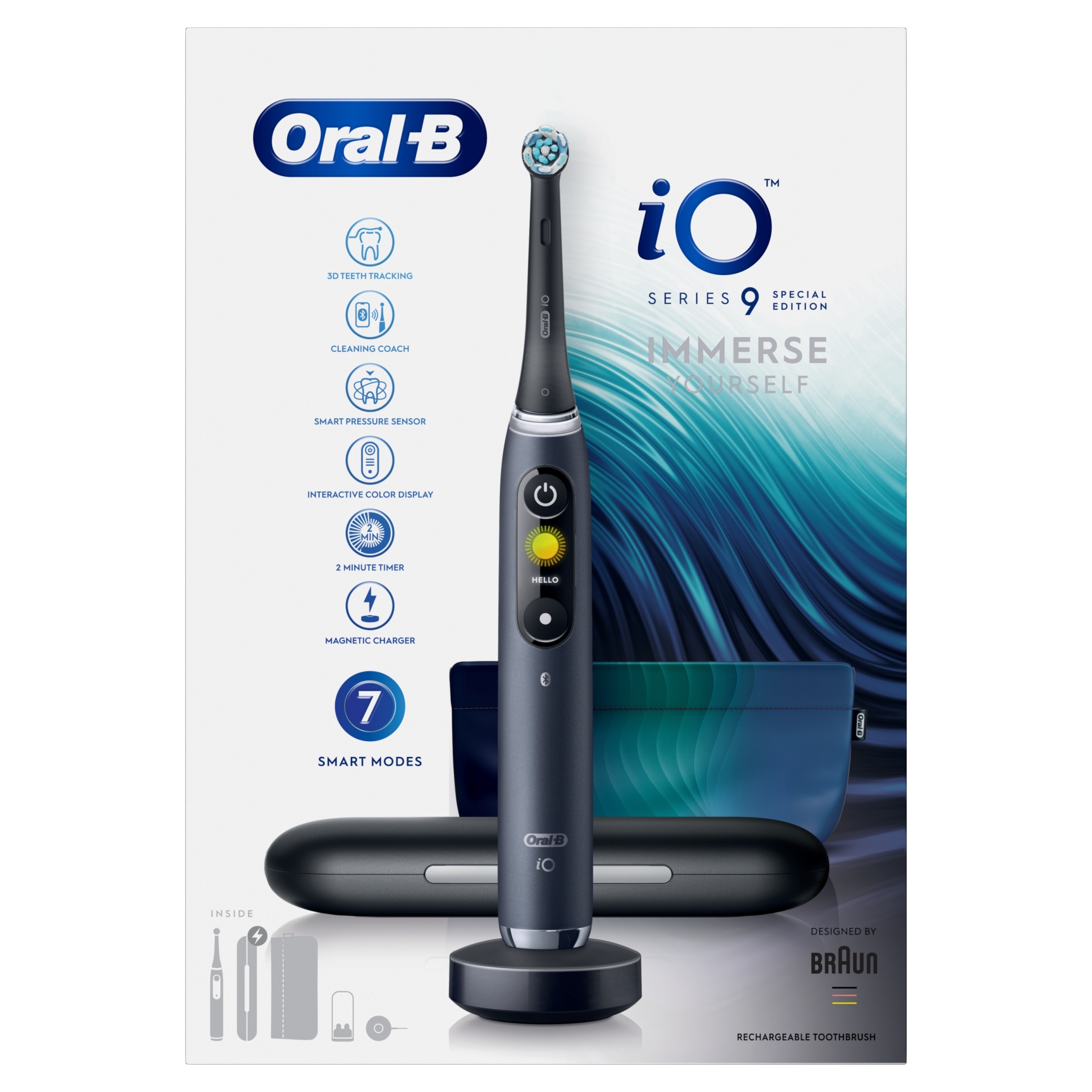 Szczoteczka elektryczna magnetyczna iO9 Black Special Edition