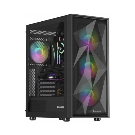 Počítačová Skriňa pre počítač Genesis Diaxid 605 Argb Midi Tower Atx okno