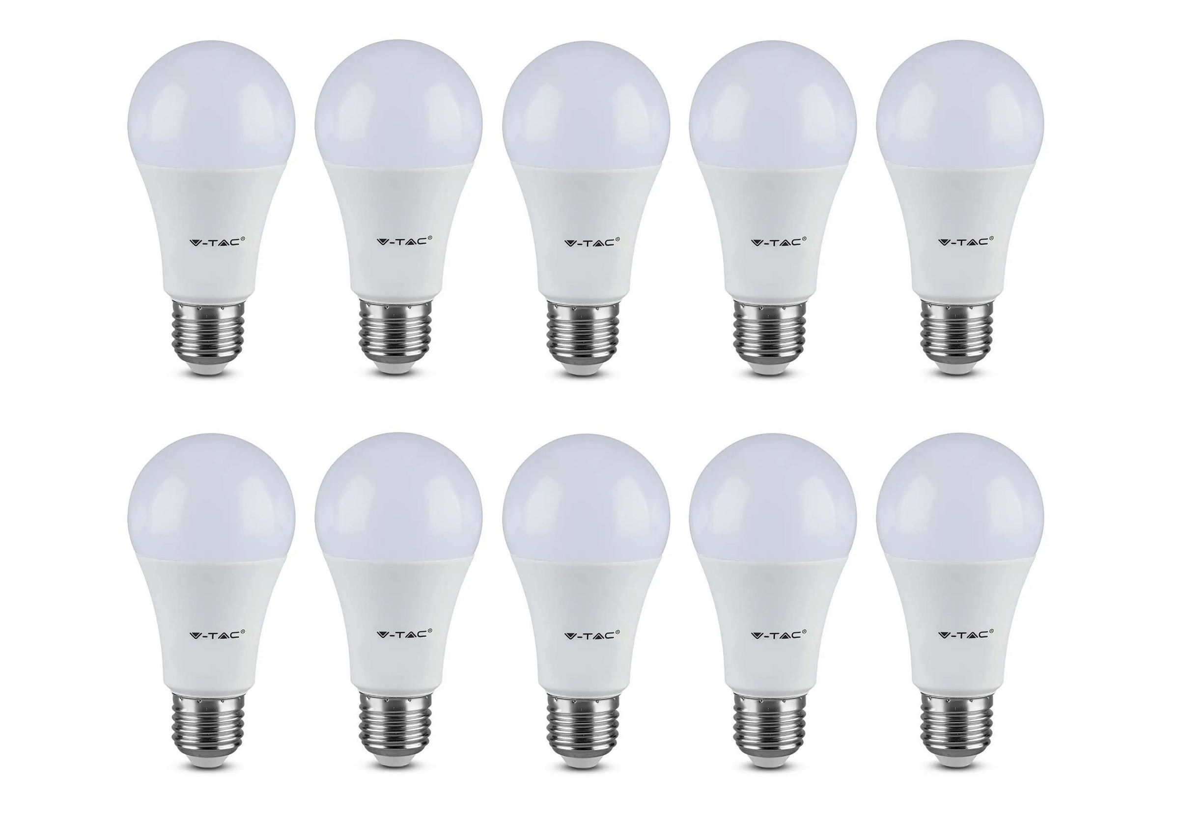 

Zestaw 10 żarówek LED8,5W E27 3000K 806lm V-Tac