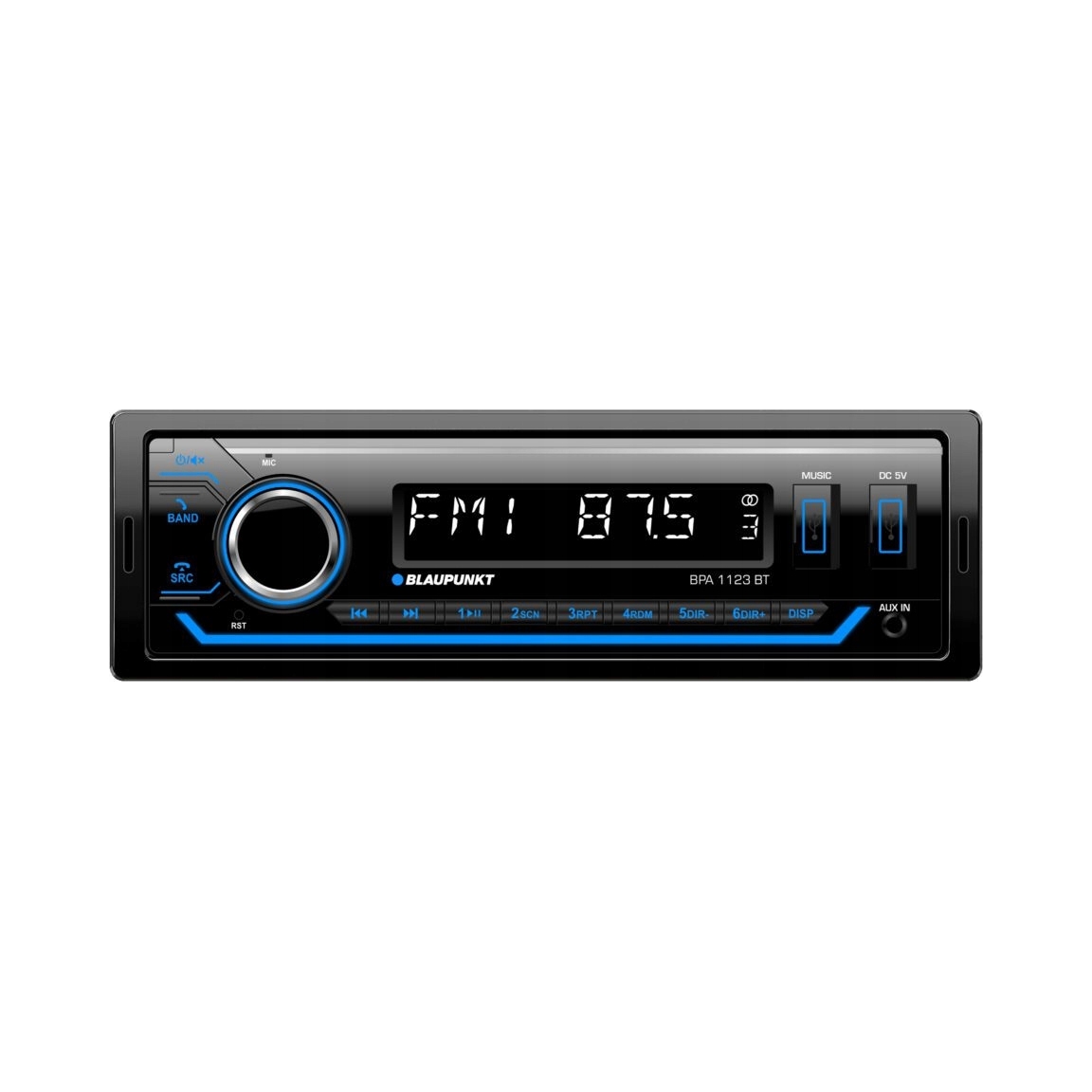 Blaupunkt BPA1123BT autorádio 1-DIN Bt Usb Aux MP3 Wma multicolor