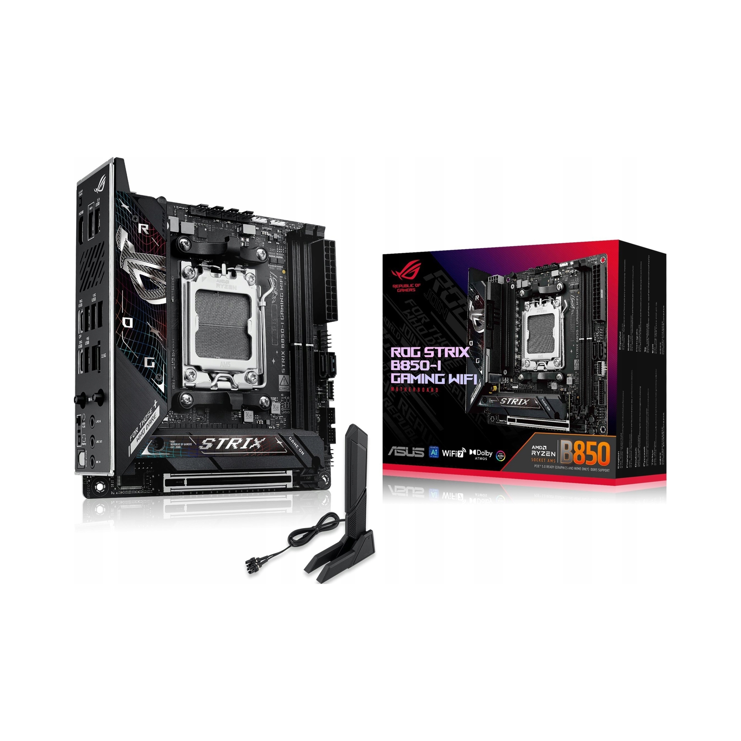 Základná doska Asus Rog Strix B850 Gaming Wifi mini Itx Amd AM5 2x DDR5