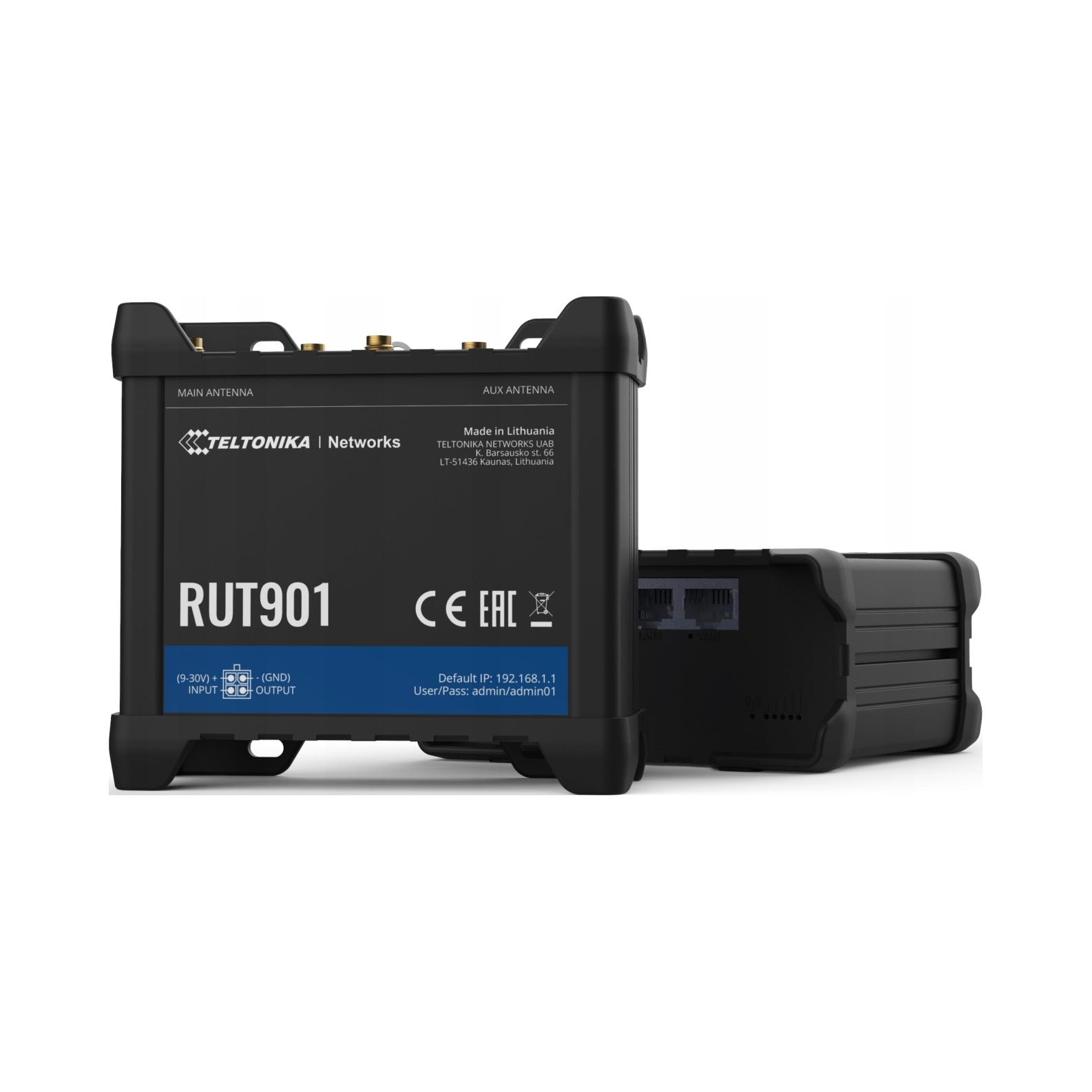 Teltonika RUT901 Profesjonalny przemysłowy router 4G Lte Cat. 4, WiFi, 1x