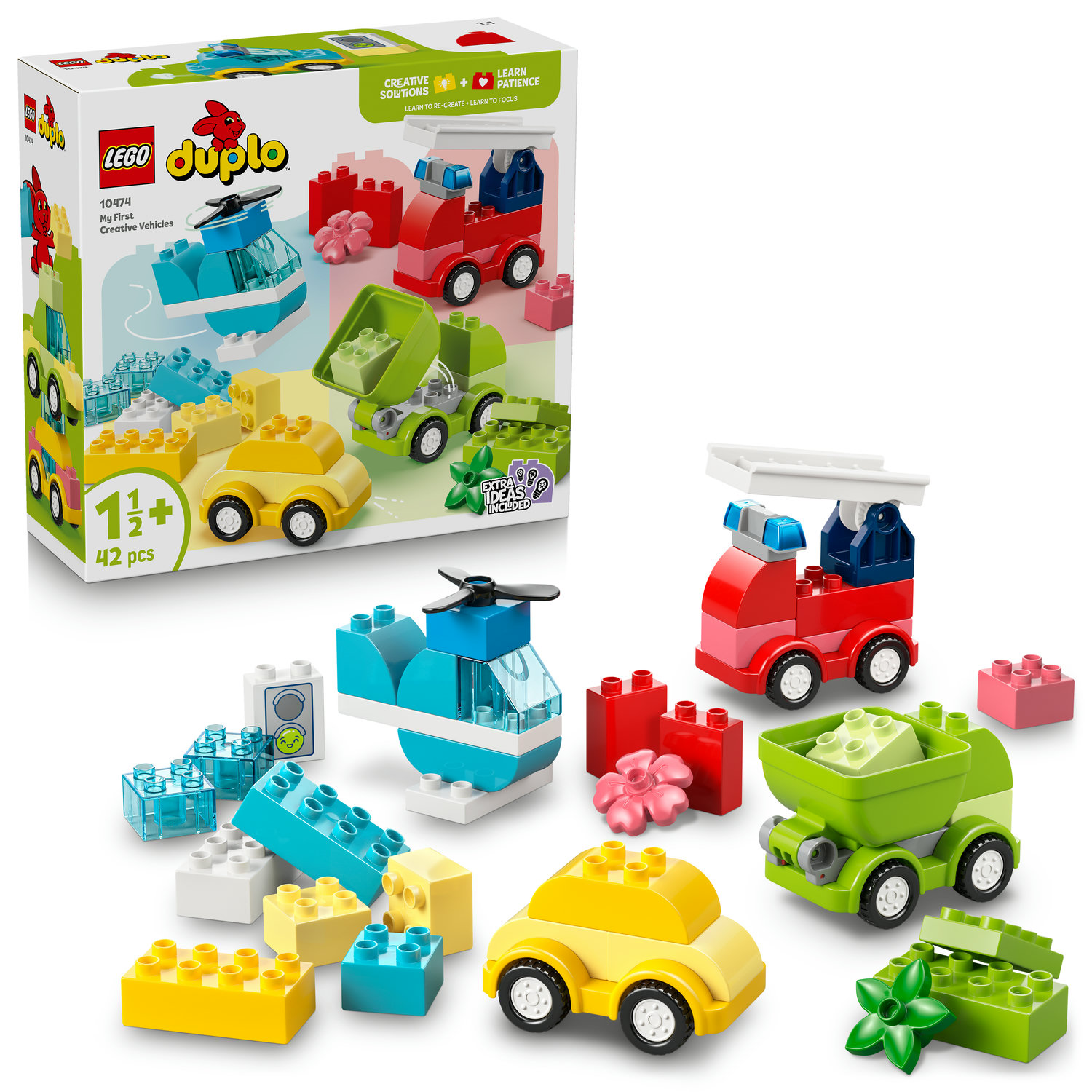 Klocki Lego Duplo 10474 Kreatywne Pojazdy, Zestaw Klocków Dla Dzieci +18MCY