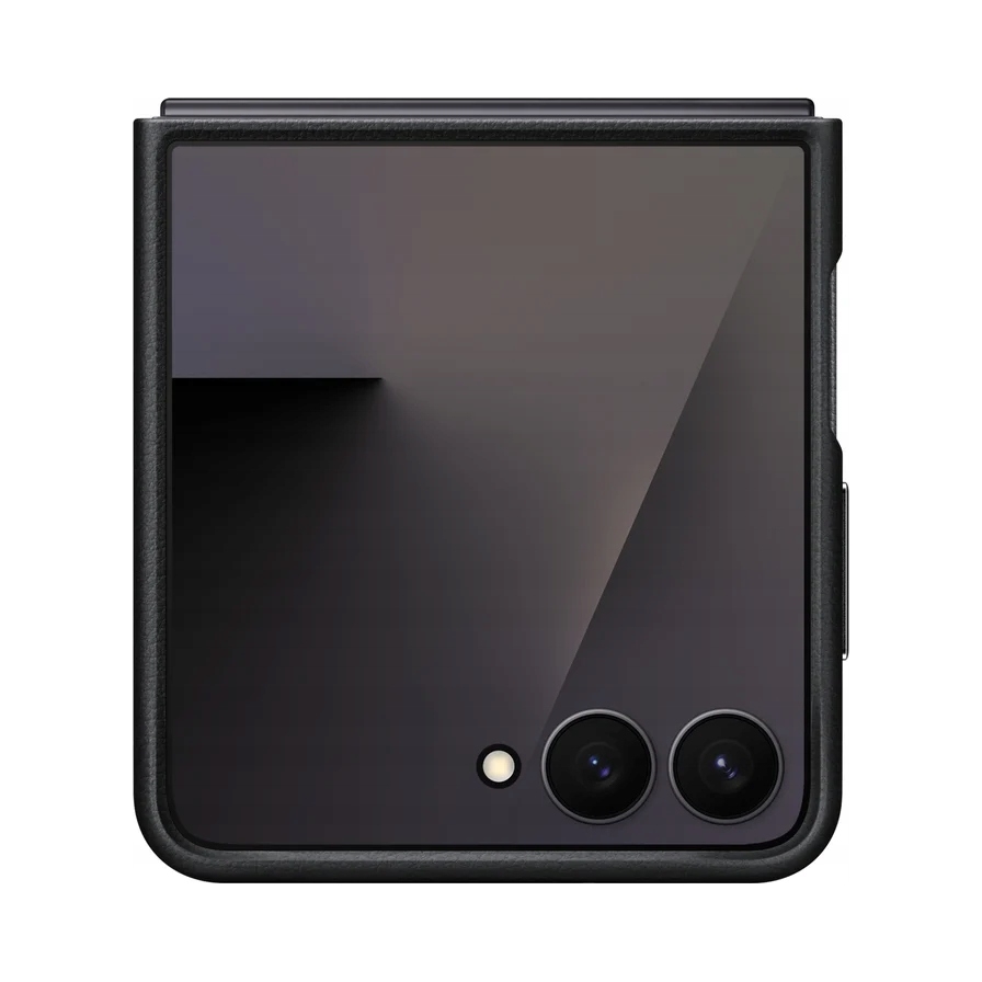 Samsung Ochranný kryt z vegánskej kože Flip7 Black EF-VF766PBEGWW