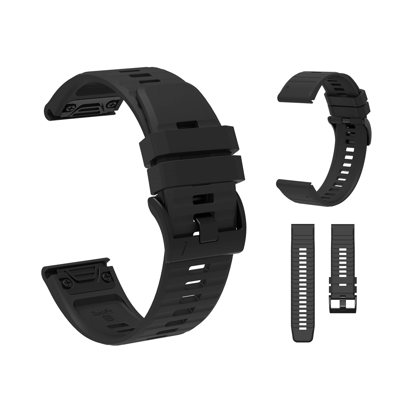 Pasek silikonowy do Garmin Fenix 3 5X 6X 7X Pro czarny Hurtel
