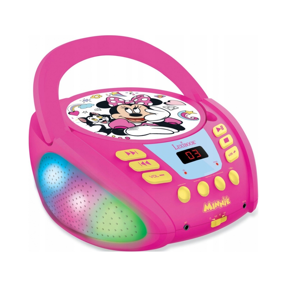 Lexibook CD prehrávač Minnie s Bluetooth a svetelnými efektmi