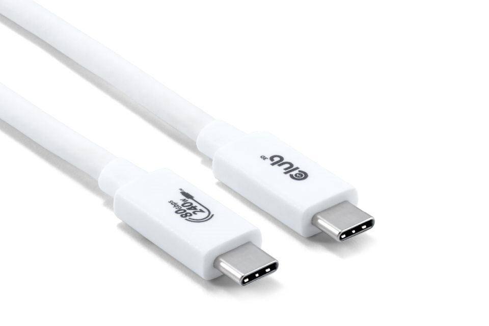 Kabel USB4 Typ-C CLUB3D 1,00 m 80Gbps 4K/8K/16K PD 240W