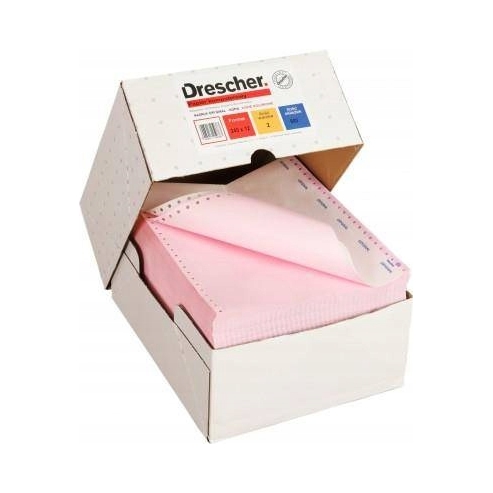 Papier komputerowy składanka Drescher Kolor kopia 240 1+1 12"