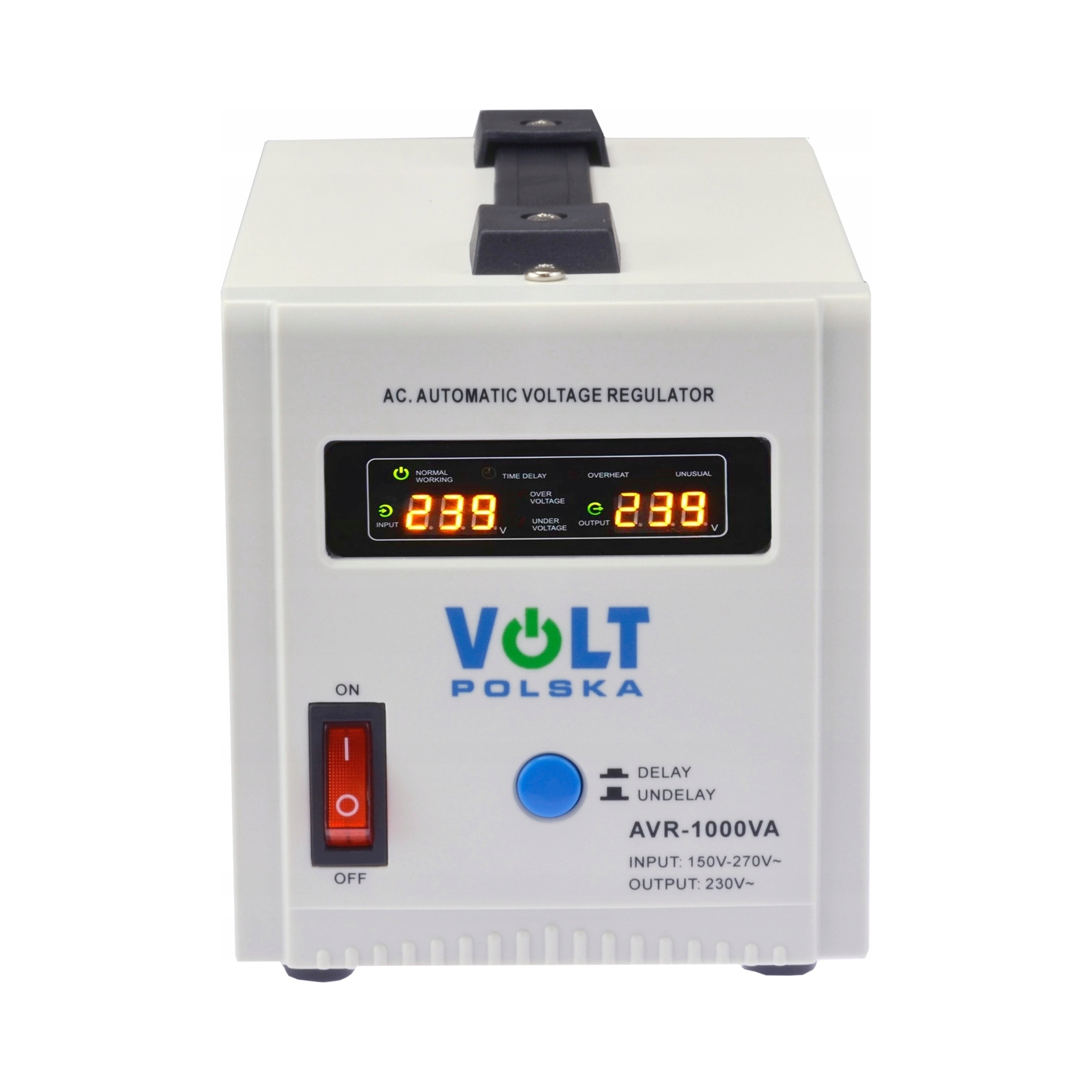 Stabilizator Prądu Napięcia Sieciowego 230V 1FAZ Volt Polska Avr 1000 Va 8%