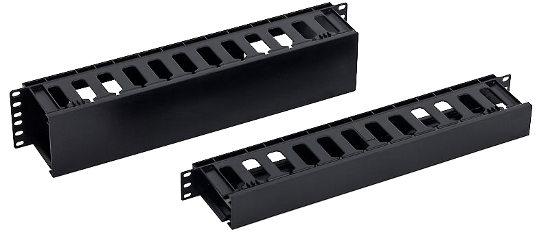 Triton 19' vyvazovací panel 1U plastový RAL9005