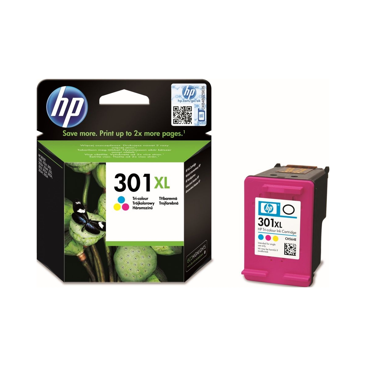 Atramentová kazeta Hp CH564E CH564EE, trojfarebná (azúrová, purpurová, žltá)
