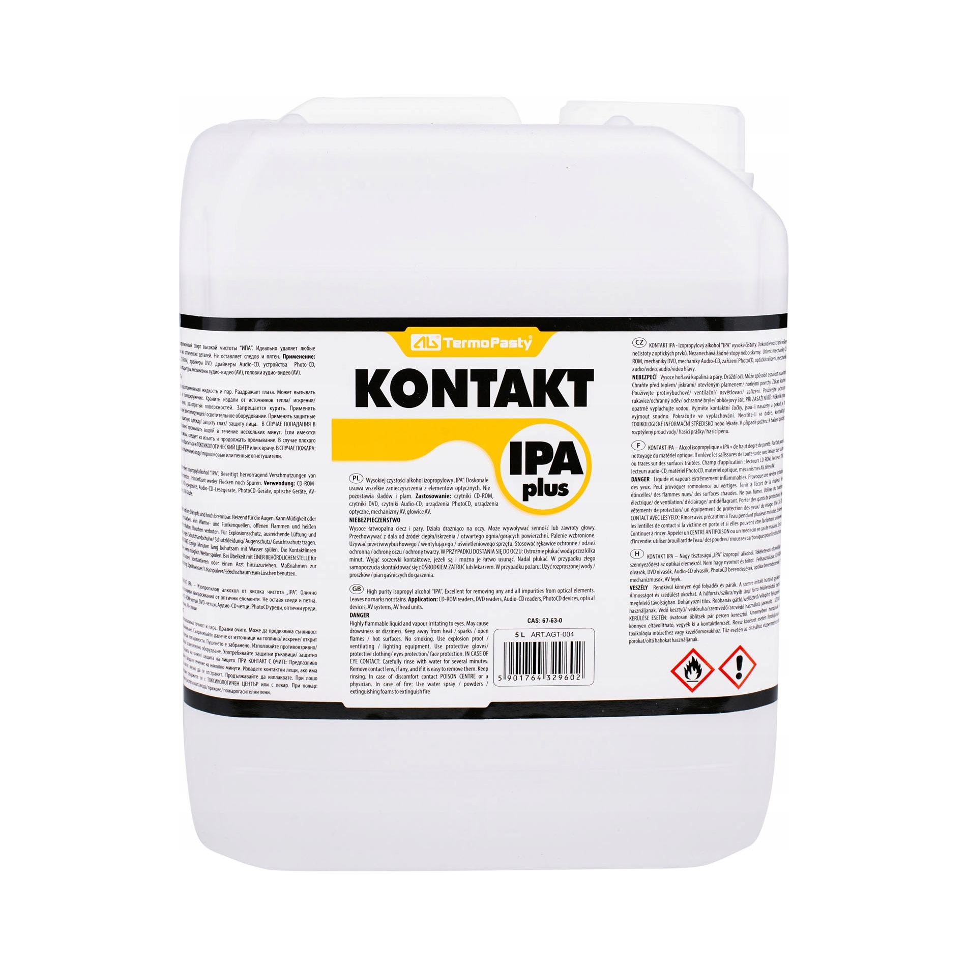 Isopropylalkohol Ag Kontakt Ipa Plus 5L isopropanol karnister