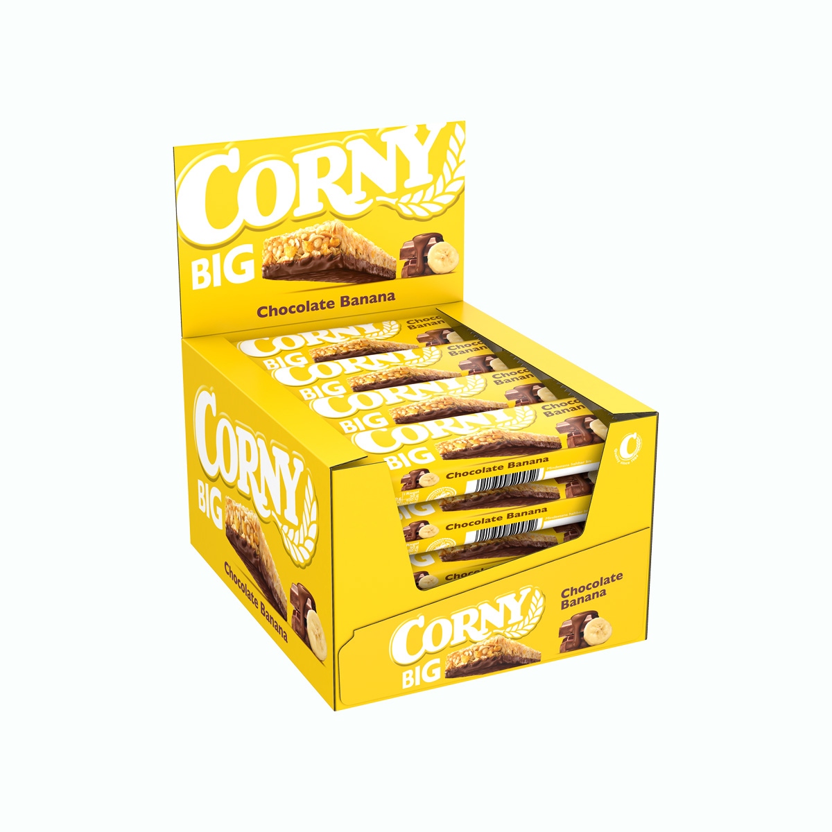 Levně Tyčinka Corny banán v čokoládě 50 g 24 ks