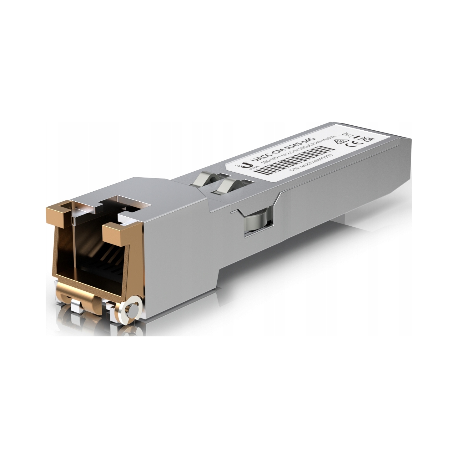 Modul Sfp+ Ubiquiti UACC-CM-RJ45-MG podporuje rychlosti 10/5/2.5/1 Gbps