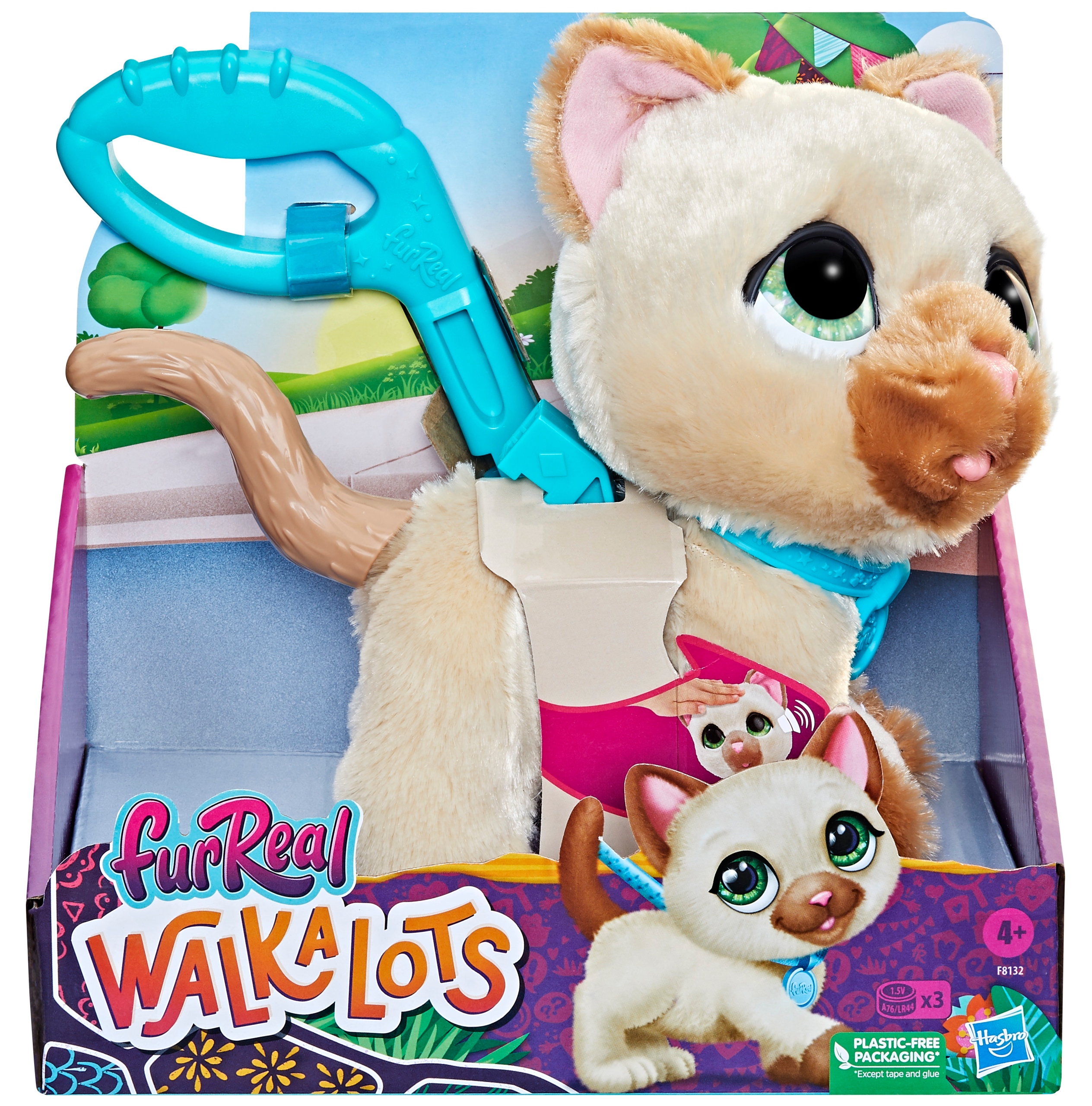 Interaktywna Maskotka Furreal Walkalots Kotek Duży Kot Na Smyczy F8132