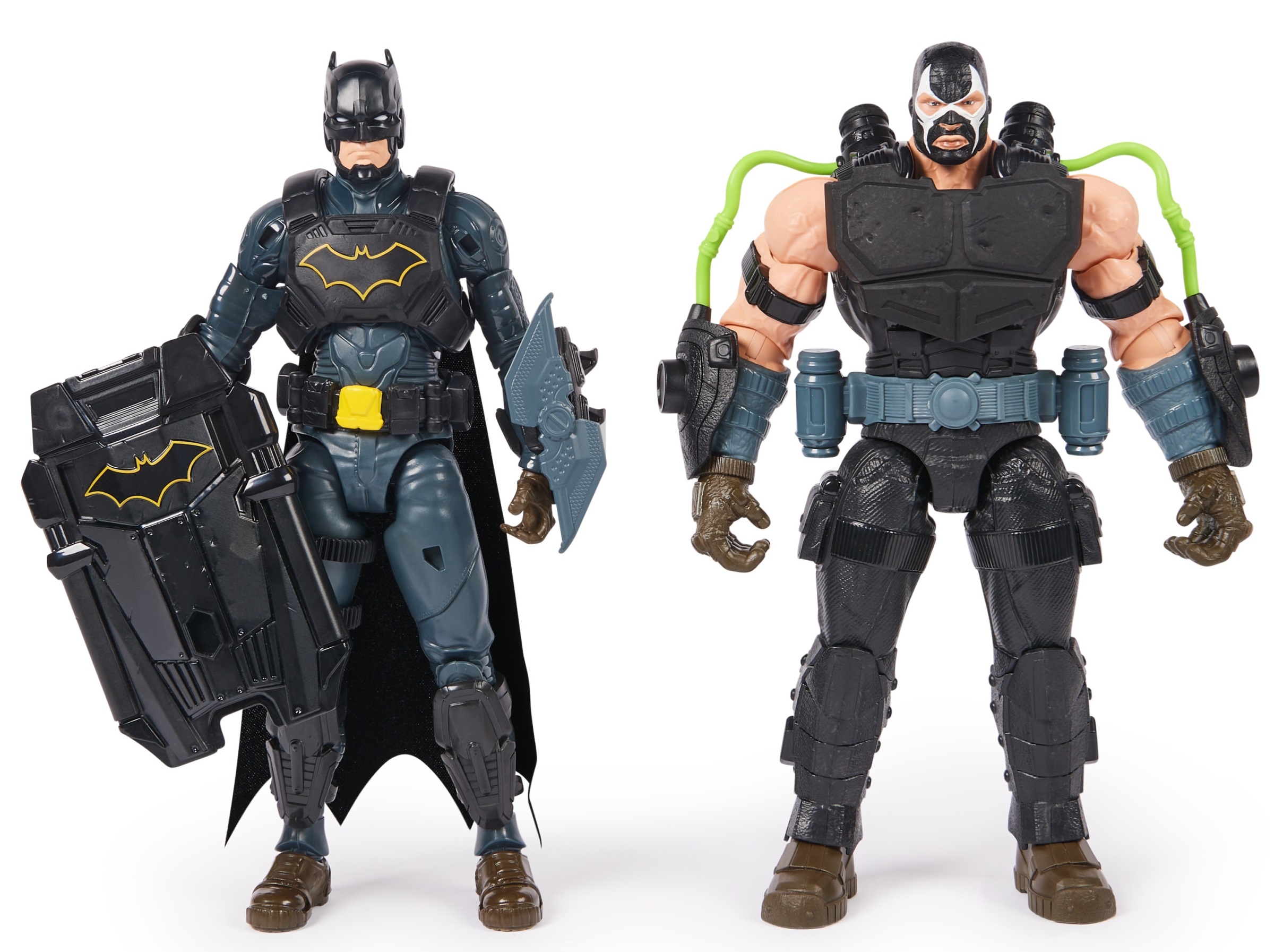 Zestaw 2 Dużych 30 cm Figurek Batman i Bane z Wyposażeniem Adventures