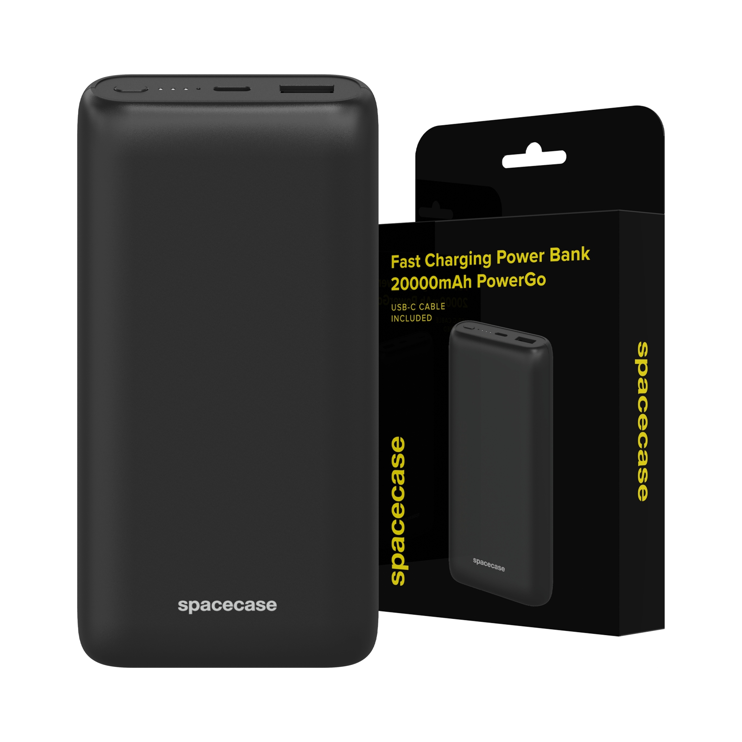 Powerbanka 20 000 mAh Rychlé nabíjení 2x Usb Usb-c Pd 20W Qc 3.0 kabel