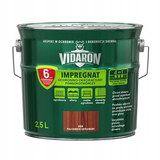 Impregnat do drewna V08 Palisander królewski 2,5 l