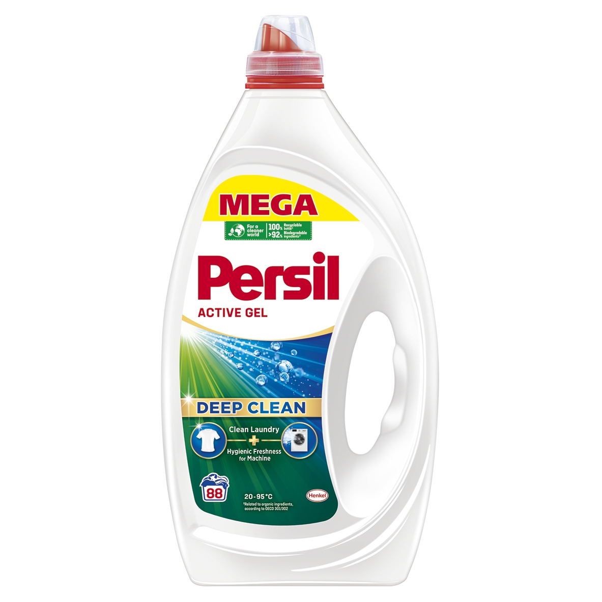 Levně Gel na bílé prádlo Persil 3,96l 88 praní, Active Gel