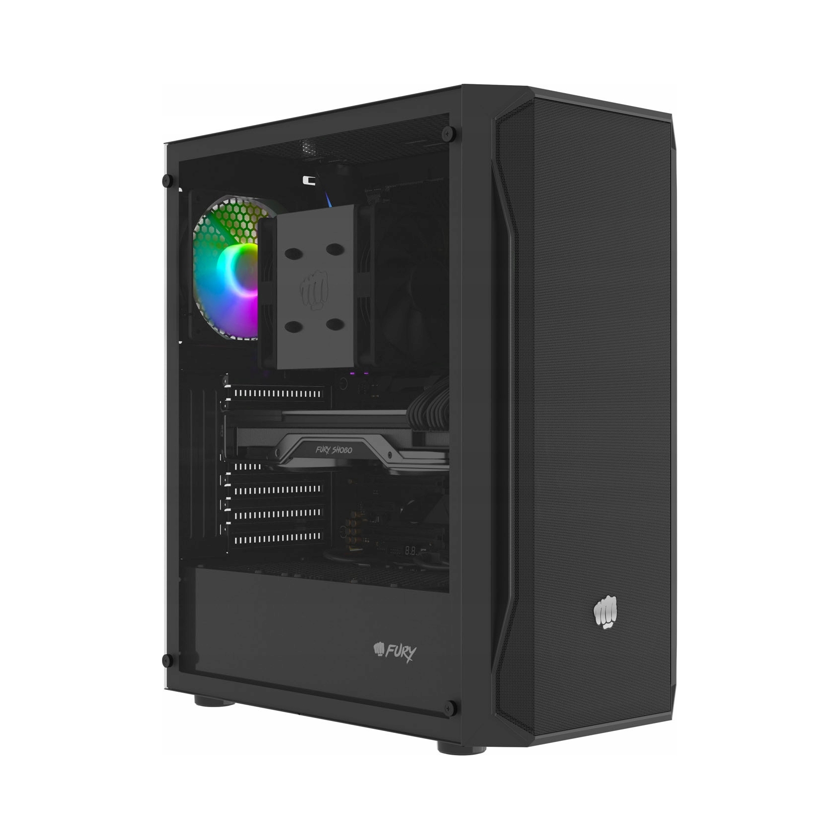 Pc skriňa Fury Shobo SH4 Rgb Midi Tower, Window, NFO-2153
