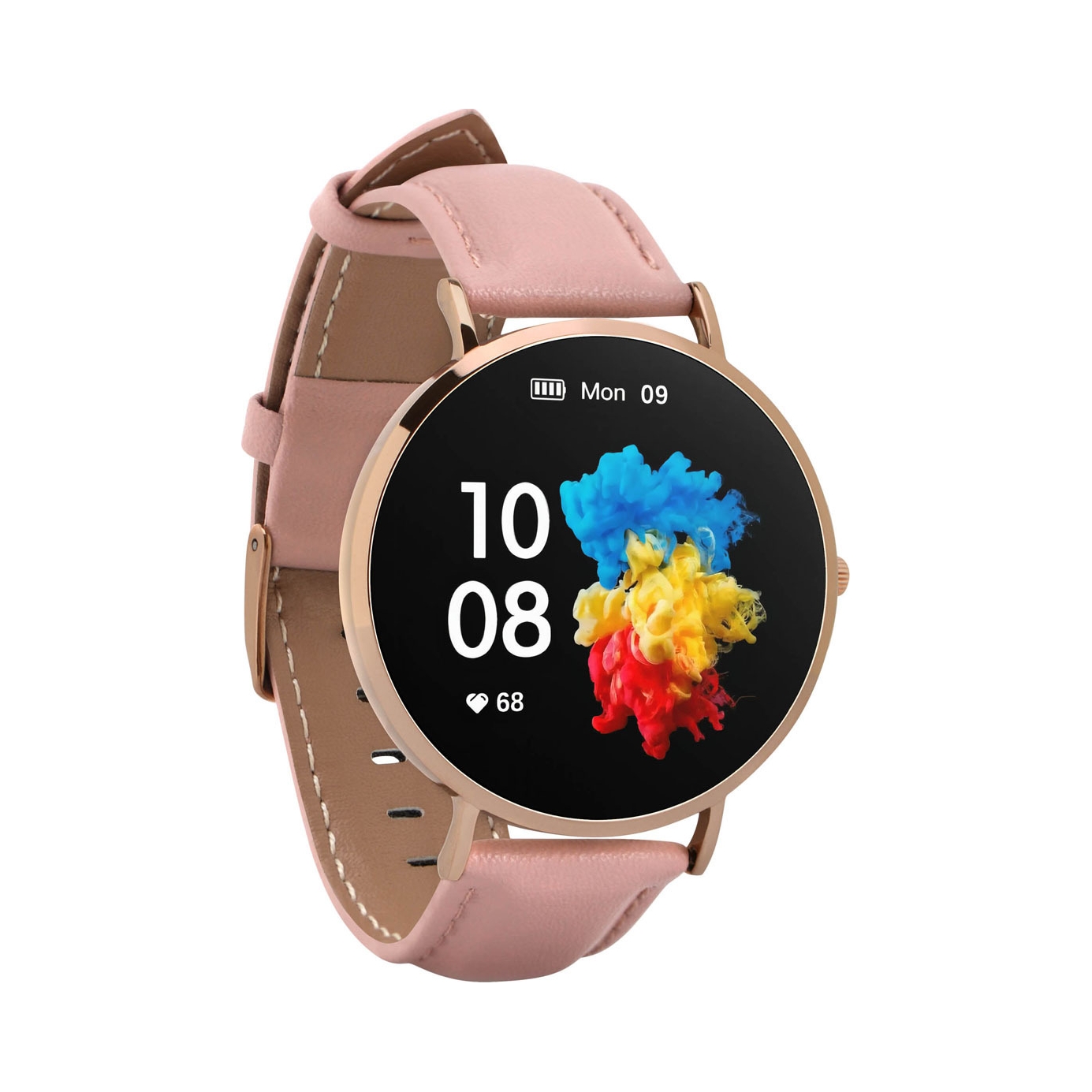 Smartwatch Garett Verona Złoto-różowy skórzany