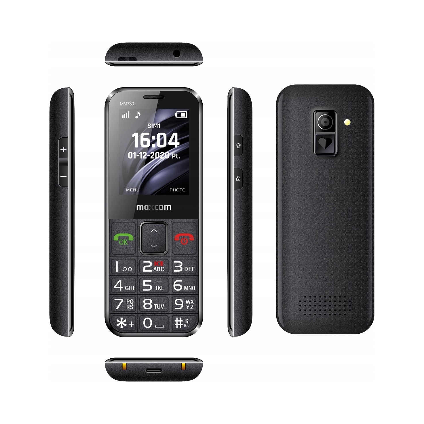 Telefón Maxcom Comfort MM730 32 Mb čierny