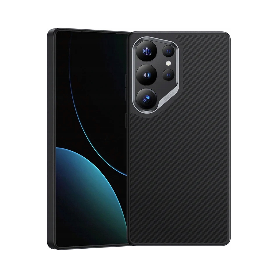Benks Pouzdro Zadní Kryt pro Samsung Galaxy S25 Ultra Carbon Kevlar Armor Magsafe