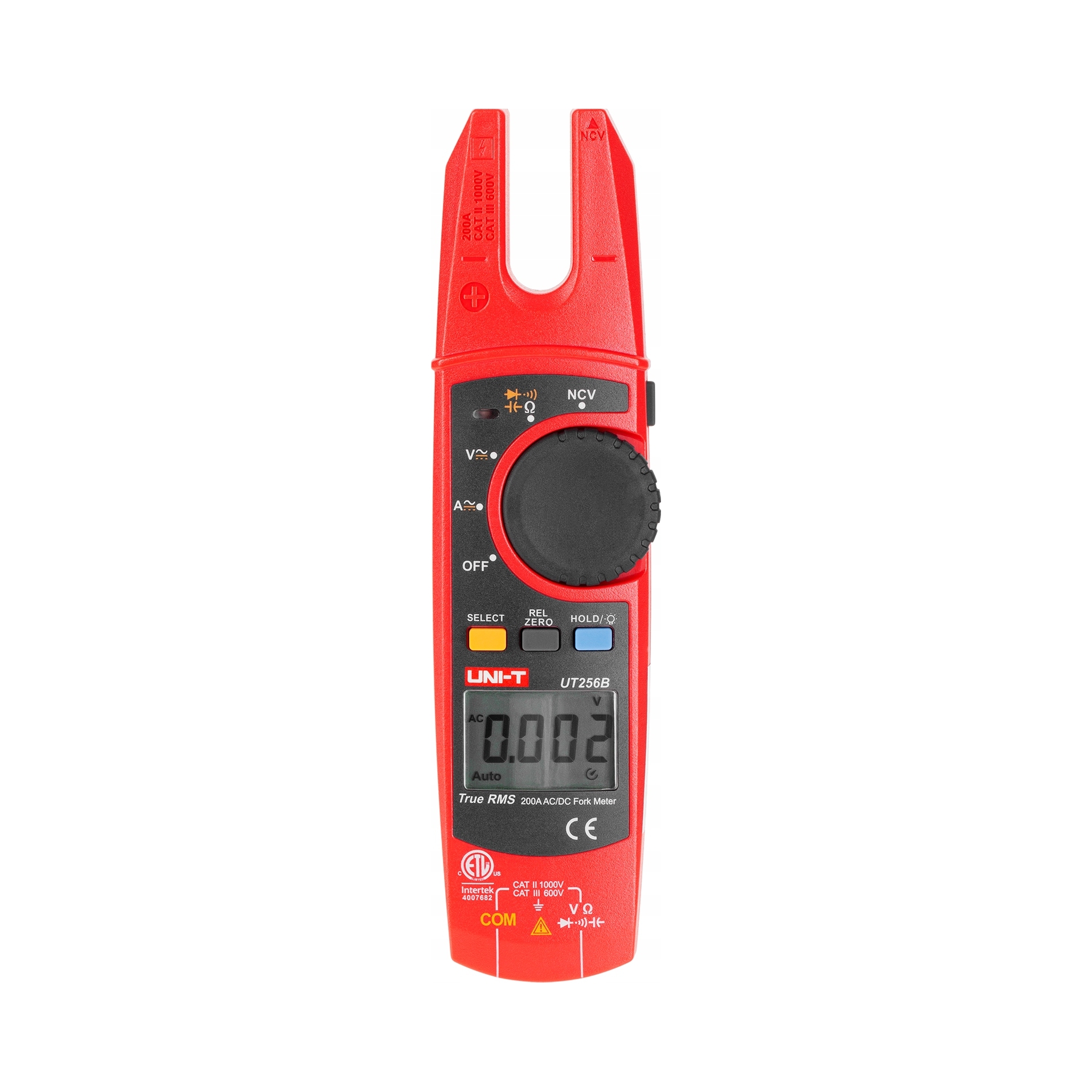 Uni-t MIE0190 Kliešťový multimeter UT256B, 200A True Rms, 2x 1,5 V (R03)